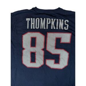 Nike New England Patriots Thompson #85 T-Shirt Mens XL Blue NFL Football Tee